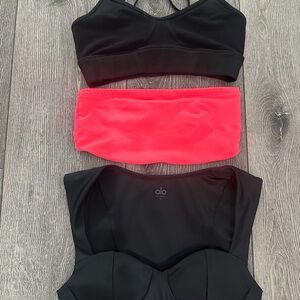 ALO Yoga Black Supportive Sports Bra Top